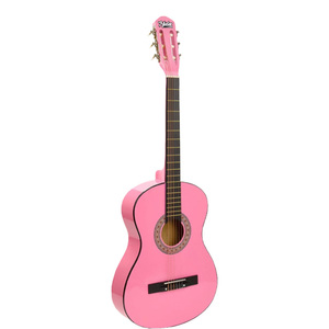 Guitare classique junior rose de 36 pouces 3/4 pour enfants de 8 à 12 ans, table en épicéa |   Midex CG-36PK - Product Image 2