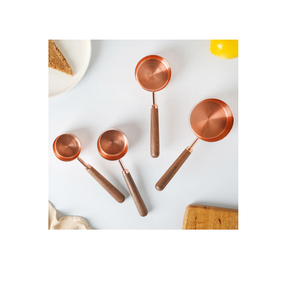 Taza medidora de cobre Venta caliente Taza medidora Diseño martillado 4 piezas con la mejor calidad Precio más bajo - Product Image 5