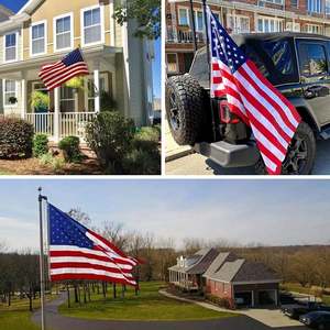 ธงชาติอเมริกา USA TOP FLAGSINC ธงชาติอเมริกัน ขนาด 4x6 ฟุต ปักลายดาว ธงชาติสหรัฐอเมริกา - Product Image 2