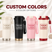 Botol minum vakum stainless steel custom logo grosir, hadiah promosi, mug kopi perjalanan terinsulasi