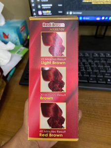 Smart <b>Red</b>-Brown Mehendi Powder 10gm Natural <b>Henna</b> Hair Color For Men Women - Product Image 4