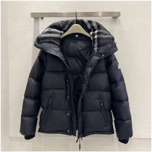 Abrigos de exterior de lona con capucha para invierno y logotipo personalizado, chaqueta acolchada teñida lisa con cierre de cremallera frontal para hombre, estilo de calle - Product Image 5