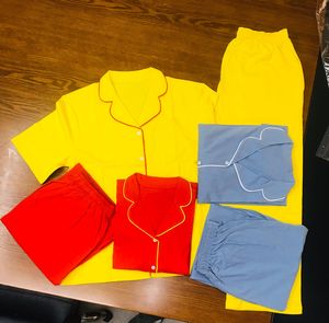 Nouvel arrivage : Ensemble de pyjama pour femme en gaze respirante, couleur unie, manches longues et pantalon, coupe ample et tendance, pour la maison. - Product Image 6