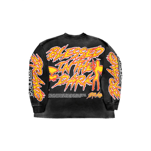 Nouveau design 2026 – Sweat-shirt hip-hop rétro délavé personnalisé pour homme, coupe ample, 100 % coton, taille XL - Product Image 2