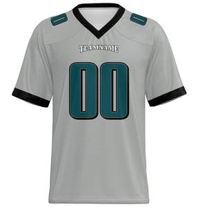 Maillot de football américain personnalisé pour hommes, femmes et enfants, imprimé avec le nom et le numéro de l'équipe, manches courtes, taille plus, uniforme - Product Image 1