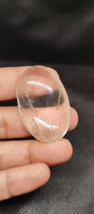 Pierre de cristal de quartz brésilien naturel, cabochon, belle pierre précieuse en vrac, propre et belle - Product Image 6