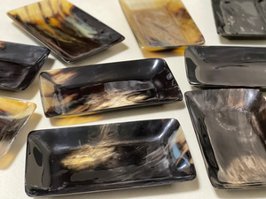 Bandeja de servicio de cuerno de Material de la mejor calidad, vajilla de cocina suministrada por restaurante y Hotel, bandeja de cuerno pulido Natural - Product Image 3