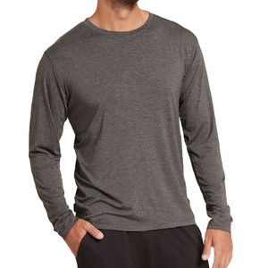 Calidad Premium algodón poliéster transpirable de gran tamaño de talla grande de manga larga de moda precio barato mujer hombre Camiseta Unisex - Product Image 1