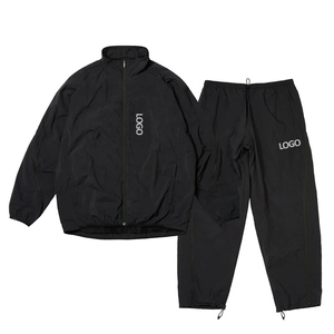 Men's Summer Solid <b>Vintage</b> Style Nylon/Polyester <b>Windbreaker</b> Tracksuit Loose Fit Reflective Custom Logo Streetwear Sportswear - Product Image 5