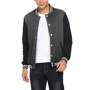 Fabricant personnalisé Veste d'hiver Letterman de baseball de haute qualité Veste universitaire d'extérieur à boutons pour hommes - Product Image 1