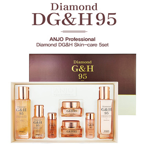 Diamond DG & H 95 Skin Care Set 5 piezas Korean Beauty Moisture PDRN Vegan OEM con oro de 24K y Niacinamida para adultos unisex - Product Image 3