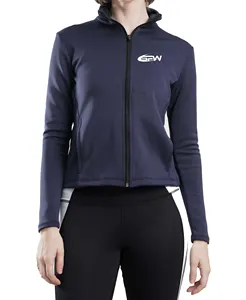 OEM осенне-зимняя одежда для йоги с длинным рукавом Быстросохнущий Топ для фитнеса для бега йоги куртка спортивная женская куртка