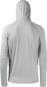 Camisa de Pesca Unisex de Manga Larga con Protección Solar UPF 50, Color Gris Fresco, con Máscara, Polaina para el Cuello con Protección UV, Sudadera con Capucha, 100% Poliéster Antibacteriano - Product Image 4