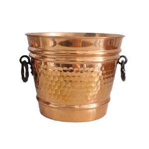 Enfriador de vino antiguo de cobre puro hecho a mano de alta llegada, enfriador de vino artesanal de Metal de forma redonda - Product Image 5