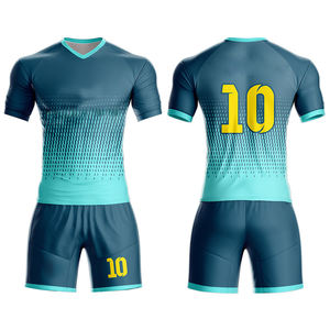 Uniforme de equipo de fútbol al aire libre de ajuste informal Jersey deportivo Conjunto corto de impresión por sublimación personalizada - Product Image 5