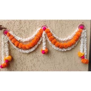 ผ้าพันคอเทศกาลที่สวยงามแบบแขวนประตูที่มีชีวิตชีวามีดีไซน์ที่ซับซ้อนเหมาะสำหรับงานแต่งงานที่ยิ่งใหญ่และกิจกรรมทางวัฒนธรรม - Product Image 5