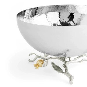 Bol de service en aluminium métallique antique ajoute une touche professionnelle aux configurations de buffet et au service de restaurant - Product Image 2
