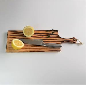 Ensemble de planches à découper en bois naturel de qualité supérieure avec poignée |   Forme rectangulaire durable et facile à nettoyer |   Coupe-plateaux écologiques - Product Image 4