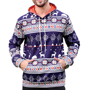 Sweat à capuche imprimé sur mesure pour hommes Logo personnalisé Respirant Manches longues Basics Sweats à capuche en coton mélangé pour hommes - Product Image 1