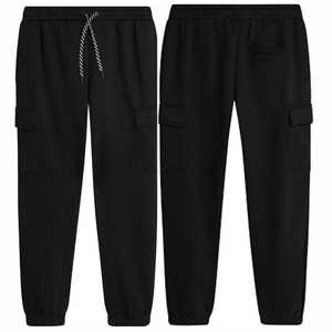 Pantalon en toile décontracté pour homme, coupe slim, taille haute, léger, fermeture élastique à la taille, séchage rapide, respirant, couleur unie - Product Image 1