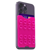 Porte-carte de téléphone à ventouse, portefeuille de téléphone pour iPhone et Android, porte-carte de téléphone collant mains libres pour vidéos et selfies