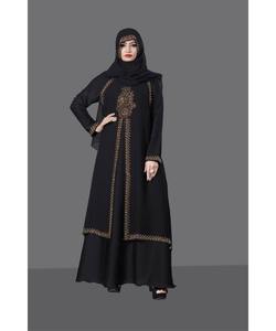 Georgette la plus choisie imprimée avec bordure en dentelle de diamant sur la robe Dupatta avec Dupatta Indian Womens Wear Garment Chador - Product Image 6