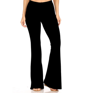 Custom Design High Waist Plus Size Women Digital Printed <b>Bell</b> Bottom Black Galaxy Vintage Flare Wide Leg Pants Trousers - Product Image 5