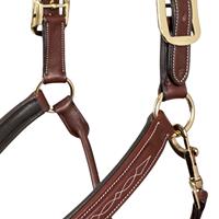 Harnais de course pour cheval en cuir de vachette brun de qualité supérieure, personnalisé, doux, durable, réglable, confortable, rembourré, avec ferrures en laiton élégantes