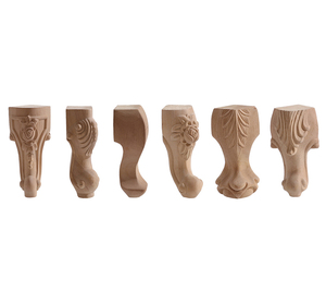 Patas de sofá de madera de caucho tallada de diseño moderno 2025 reemplazo fácil Premium para el hogar Oficina sala de estar dormitorio muebles para el hogar - Product Image 5