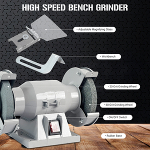 Penjualan Terbaik <span class=keywords><strong>Multi</strong></span> guna kawat tembaga Mini rumah tangga 220v industri 5 "Gerinda bangku listrik