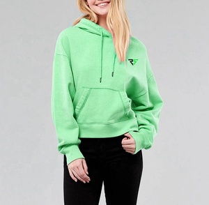 Sudadera de cuello redondo de gran tamaño personalizada 2023 algodón manga larga pulóver mujeres sudaderas con capucha hechas por ZB Impex 100% - Product Image 3