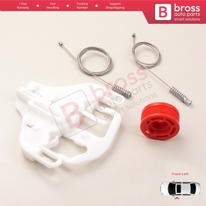 BWR5356 Juego de reparación de regulador de ventanilla eléctrica delantera izquierda para Nitro 2006-2012 68004821AA Bross Auto Parts Made In Turkey - Product Image 6