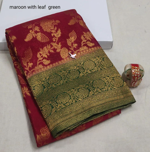 Original Minakari Heavy Zari Border and Heavy Weaving Work Saree Made of Silk - Product Image 5