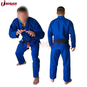 Durable Ripstop azul brasileño Jiu Jitsu Gi Karate entrenamiento partido uniforme traje con cinturones elásticos desgaste de artes marciales - Product Image 6