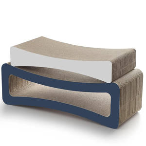 ที่นอนแมวแบบ2-in-1ลายการ์ตูนคลาสสิกหรูหราเป็นมิตรกับสิ่งแวดล้อมหมอนของเล่นสำหรับสัตว์เลี้ยงที่มีรูปทรงหมอนเป็นรอยขีดข่วนและความหนาแน่นสูงยั่งยืน - Product Image 3