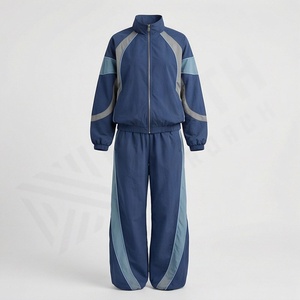 High Quality Custom Lightweight Breathable <b>Nylon</b> Jogging Windbreaker Tracksuit <b>For</b> <b>Women</b> Winter Workout Set Wholesale Training - Product Image 1