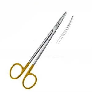 Professionnel Haute Qualité Kelly Ciseaux TC Courbé 16cm Supercut Super Cut Sharp Acier Inoxydable Argent Avec Finition Or - Product Image 1