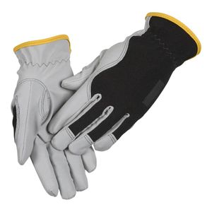 Gants de travail en cuir respirants, thermiques, antidérapants, avec écran tactile, pour l'extérieur, industriels, mécaniciens, avec logo personnalisé, revêtement sablé - Product Image 2