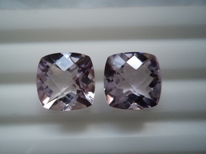 Améthyste rose naturelle à 100%, taille coussin facetté, pierres précieuses de guérison, cristaux disponibles pour l'exportation en tailles calibrées - Product Image 2