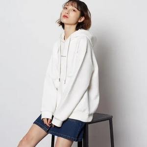 Sudadera unisex de dos tonos con logotipo personalizado 100% algodón polar en relieve azul blanco dos tonos contraste cuello redondo sudadera - Product Image 1