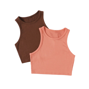 Femmes débardeur personnalisé coton doux respirant été gilet OEM fabricant en vrac en gros personnalisé mode haut - Product Image 1