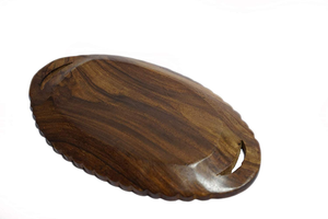 Premium <b>Wooden</b> <b>Serving</b> Tray <b>Platter</b> Designed For Snacks Dry Fruits And Elegant Kitchen Tabletop Utility From India - Product Image 3
