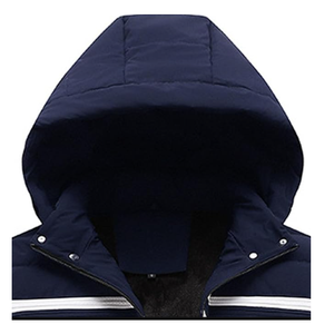 Veste en duvet de canard pour hommes de haute qualité chaude et épaisse veste bouffante coupe-vent d'hiver à capuche imperméable avec logo personnalisé - Product Image 4