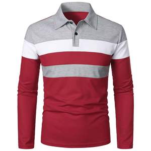 Camisa Polo de Manga Larga con Solapa para Hombre, Estilo Casual y Moderno, con Combinación de Tres Colores, Nueva Colección Otoño-Invierno - Product Image 6