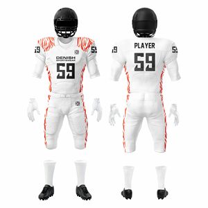 American Football Youth <b>Practice</b> Uniforms Custom Logo Durable Polyester Spandex Fabric Jersey Set <b>Padded</b> Shorts Breathable - Product Image 1