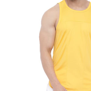 Camiseta sin mangas informal para gimnasio y correr para hombre, 100% de algodón, compresión personalizada, ajuste muscular, Stringer, transpirable, culturismo, Top tejido de punto - Product Image 3