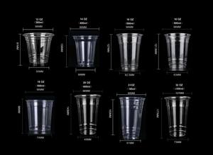 أكواب بلاستيكية للبيع بالجملة أكواب بلاستيكية للحليب والشاي أكواب بلاستيكية للاستعمال مرة واحدة لأكواب العصير - Product Image 5