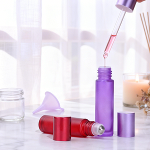 Migpack Flacone in Vetro Roll-on da 10ml per Cosmetici, Confezione Arcobaleno Personalizzabile e Riciclabile per Oli Essenziali con Capacità di 5ml - Product Image 4