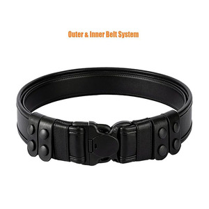 Cinturón Táctico de Alta Calidad 2026, Cuero Vacuno Puro, Diseño Personalizado con Logotipo, Hebilla Ajustable, Cinturón de Trabajo - Product Image 2