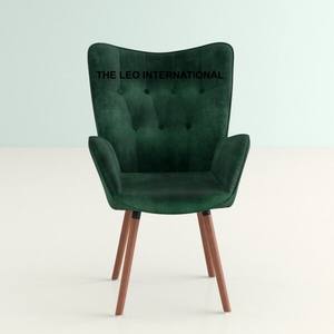 เก้าอี้ทานข้าวราคาถูกที่สุด เก้าอี้ผ้าหุ้มเบาะพร้อมฐานไม้ คุณสมบัติที่ยั่งยืน ทนทาน คุณภาพดี - Product Image 1